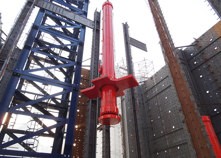 建筑平台顶升主油缸 缸径φ460 行程6000m